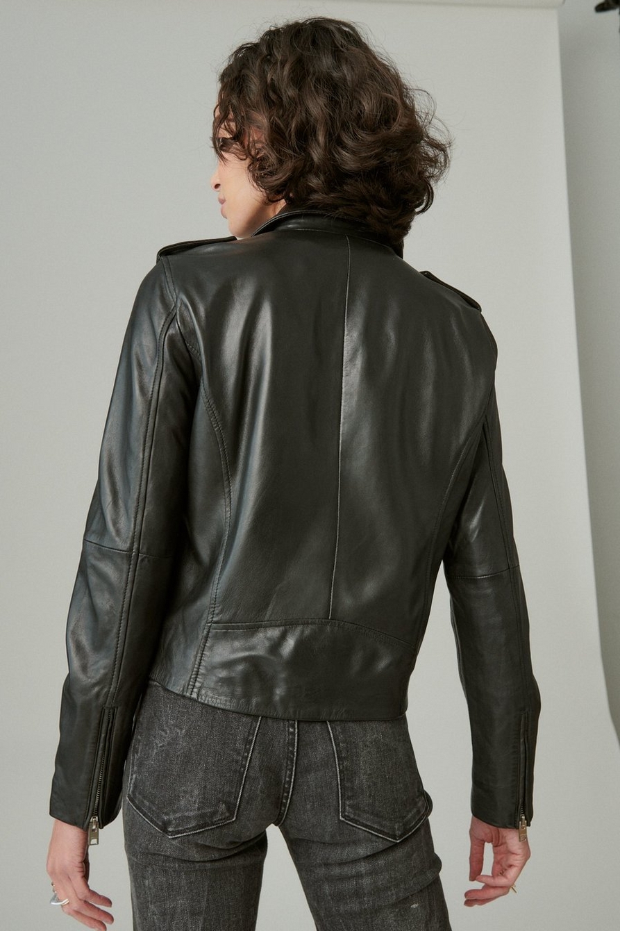 classic leather moto jacket